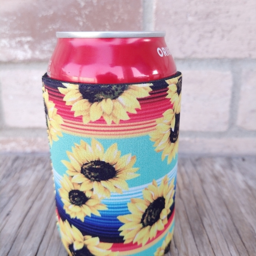 Multicolor Sunflower Drink Sleeves/Cooler🌻